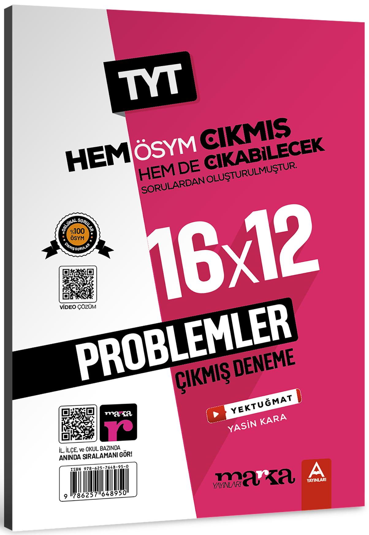 Marka 2025 YKS TYT Problemler 16x12 Çıkmış ve Çıkabilecek Denemeler - Yektuğ Mat Marka Yayınları