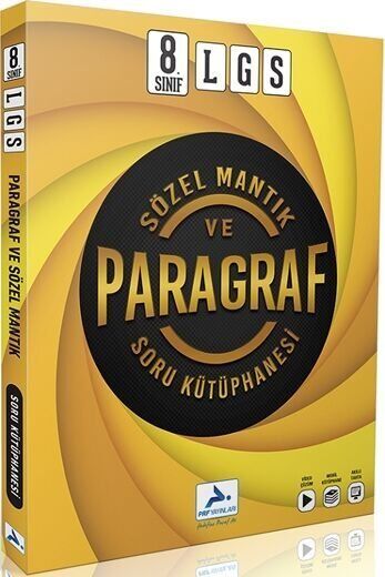 PRF Yayınları 8. Sınıf LGS Sözel Mantık ve Paragraf Soru Kütüphanesi
