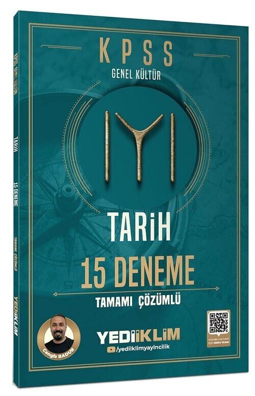 Yediiklim 2026 KPSS Tarih Kayı 15 Deneme Çözümlü - Cengiz Badur Yediiklim Yayınları