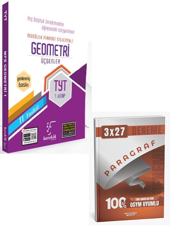 Karekök 2027 TYT Geometri Üçgenler 1. Kitap MPS 11 Fasikül+Anla Kazan Paragraf Deneme