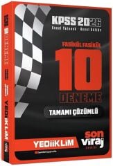 Yediiklim 2026 KPSS Genel Yetenek Genel Kültür Son Viraj 10 Deneme Fasikül Çözümlü Yediiklim Yayınları