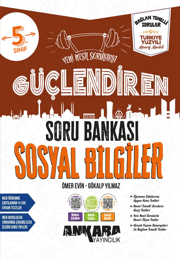 Ankara Yayıncılık 5. Sınıf Sosyal Bilgiler Güçlendiren Soru Bankası