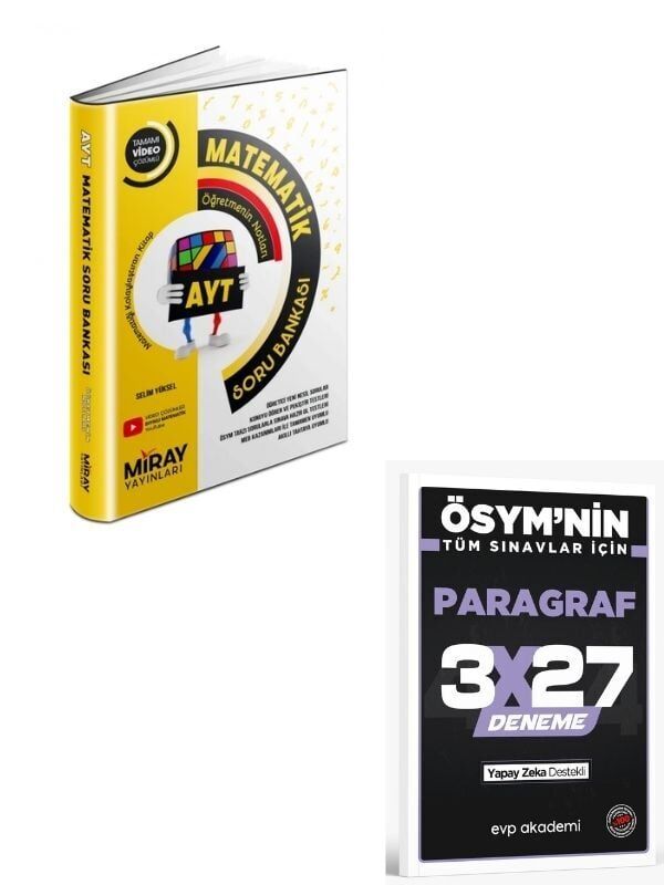 MİRAY 2027 AYT MATEMATİK SORU BANKASI+ EVP Akademi Paragraf