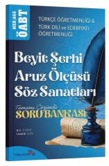 Türkçecim TV ÖABT MEB-AGS Türkçe-Türk Dili Edebiyatı Öğretmenliği Beyit Şerhi, Aruz Ölçüsü, Söz Sanatları Soru Bankası - Ali Özbek, Taner Gök Türkçecim TV Yayınları