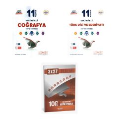 2027 Limit 11. Sınıf Etkinlikli Coğrafya + Edebiyat Türk Dili ve Edebiyatı Soru + Ankapade 3'lü Set