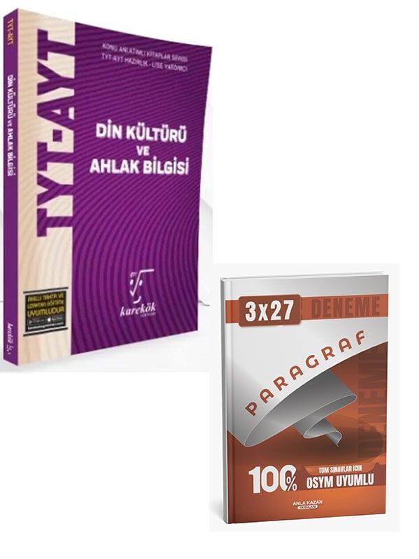 Karekök 2027 TYT AYT Din Kültürü ve Ahlak Bilgisi Konu Anlatımlı+Anla Kazan Paragraf Deneme