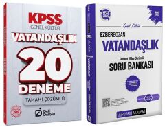 Pegem + Deli Defteri 2026 KPSS Vatandaşlık Ezberbozan Soru Bankası + 20 Deneme 2 li Set Pegem Akademi + Deli Defteri Yayınları