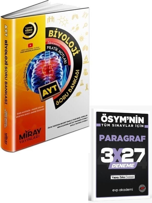 Miray 2027 AYT Biyoloji Soru Bankası+ EVP Akademi Paragraf