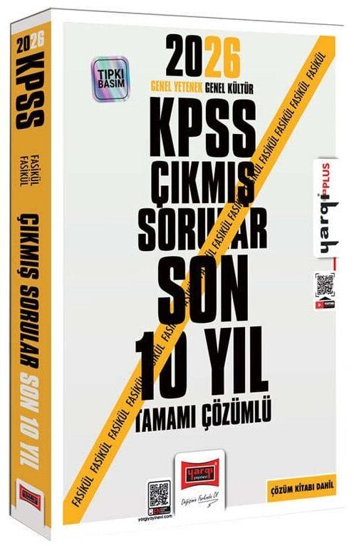 Yargı 2026 KPSS Genel Yetenek Genel Kültür Çıkmış Sorular Son 10 Yıl Fasikül Çözümlü Yargı Yayınları
