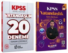 Yediiklim + Deli Defteri 2026 KPSS Vatandaşlık Atölye Soru Bankası + 20 Deneme 2 li Set - Yasin Yıldız Yediiklim + Deli Defteri Yayınları