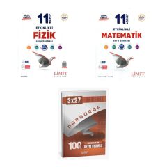 2027 Limit 11. Sınıf Etkinlikli Fizik + Matematik Soru + anla kazan paragraf deneme 3'lü Set
