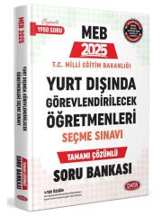 Data 2025 MEB Yurt Dışında Görevlendirilecek Öğretmenleri Seçme Sınavı Soru Bankası Çözümlü Data Yayınları