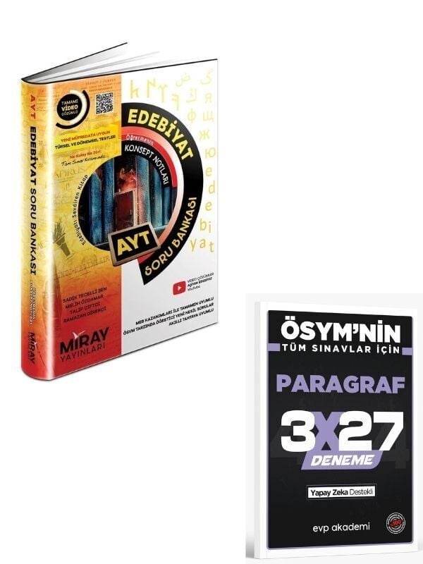 Miray 2027 AYT Edebiyat Konu Özetli Soru Bankası+ EVP Akademi Paragraf