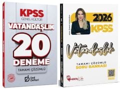 Hoca Kafası + Deli Defteri 2026 KPSS Vatandaşlık Soru Bankası + 20 Deneme 2 li Set - Esra Özkan Karaoğlu Hoca Kafası + Deli Defteri Yayınları