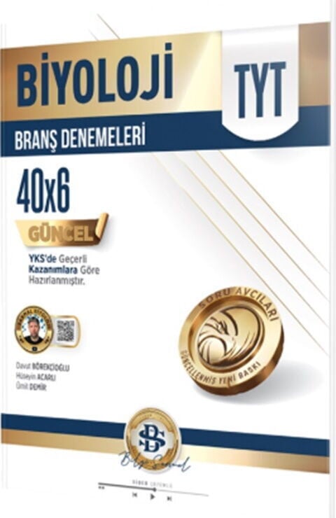 2027 Bilgi Sarmal Yayınları TYT Biyoloji 40 x 6 Branş Denemeleri