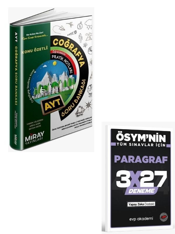Miray 2027 AYT Coğrafya Konu Özetli Soru Bankası+ EVP Akademi Paragraf