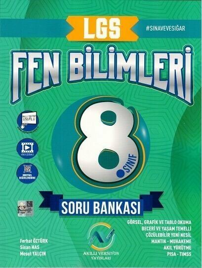 Av Akıllı Versiyon Yayınları 8. Sınıf LGS Fen Bilimleri Soru Bankası