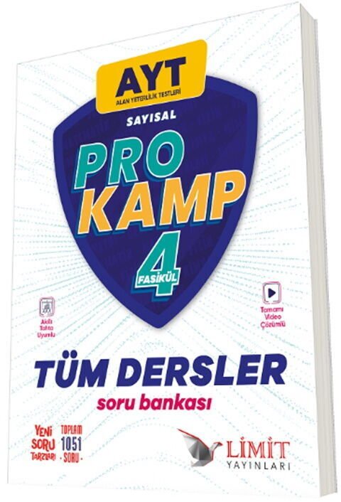 Limit YKS AYT Tüm Dersler Sayısal Prokamp Soru Bankası Çözümlü Limit Yayınları
