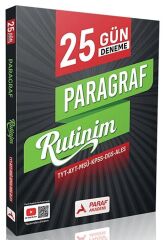 Paraf Yayınları TYT AYT MSÜ KPSS DGS ALES Paragraf Rutinim 25 Gün Deneme