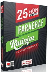 Paraf Yayınları TYT AYT MSÜ KPSS DGS ALES Paragraf Rutinim 25 Gün Deneme