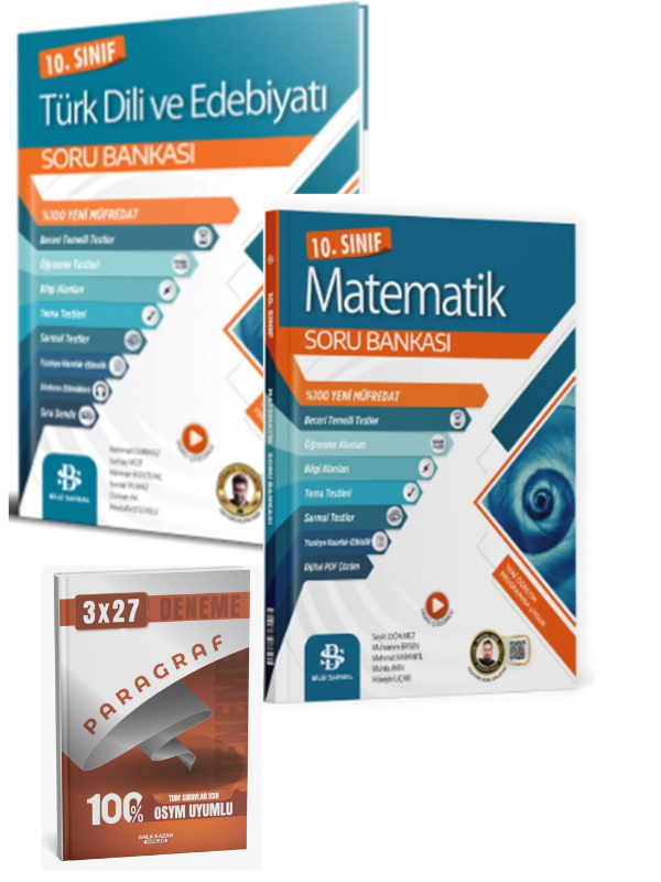 BilgiSarmal 2027 10. Sınıf Türk Dili ve Edebiyatı + Matematik Soru Bankası Seti+ Anla Kazan Paragraf