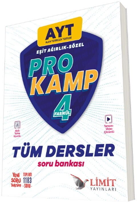 Limit YKS AYT Tüm Dersler Eşit Ağırlık Sözel Prokamp Soru Bankası Çözümlü Limit Yayınları