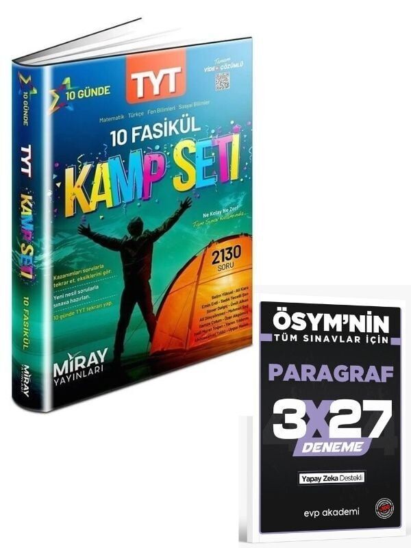 Miray 2027 TYT Kamp Kitabı Seti+ EVP Akademi Paragraf