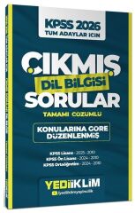 Yediiklim 2026 KPSS Dil Bilgisi Çıkmış Sorular Konularına Göre Çözümlü Yediiklim Yayınları