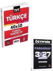 Miray 2027 TYT Türkçe 40 x 10 Fasikül Denemeler+ EVP Akademi Paragraf