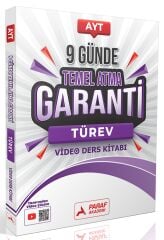 Paraf Akademi YKS AYT Türev 9 Günde Temel Atma Garanti Video Ders Kitabı Paraf Akademi Yayınları