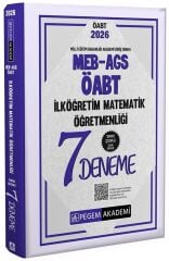 Pegem 2026 ÖABT MEB-AGS İlköğretim Matematik Öğretmenliği 7 Deneme Çözümlü Pegem Akademi Yayınları