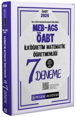 Pegem 2026 ÖABT MEB-AGS İlköğretim Matematik Öğretmenliği 7 Deneme Çözümlü Pegem Akademi Yayınları