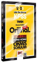 Yargı 2026 KPSS Lise Ortaöğretim Ön Lisans Tarih Orijinal Çıkmış Sorular 2010-2024 Çözümlü Yargı Yayınları