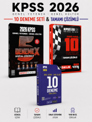 Yediiklim + İndeks + Pegem 2026 KPSS Tüm Dersler GKGY 25 Deneme Seti