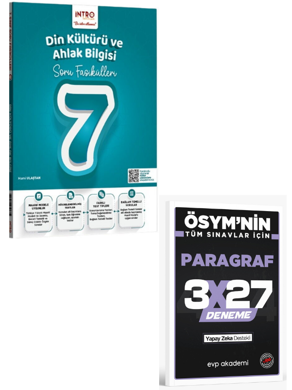 İntro 2027 7. Sınıf Din kültürü ve Ahlak Bilgisi Soru Fasiküleri+ EVP Akademi Paragraf