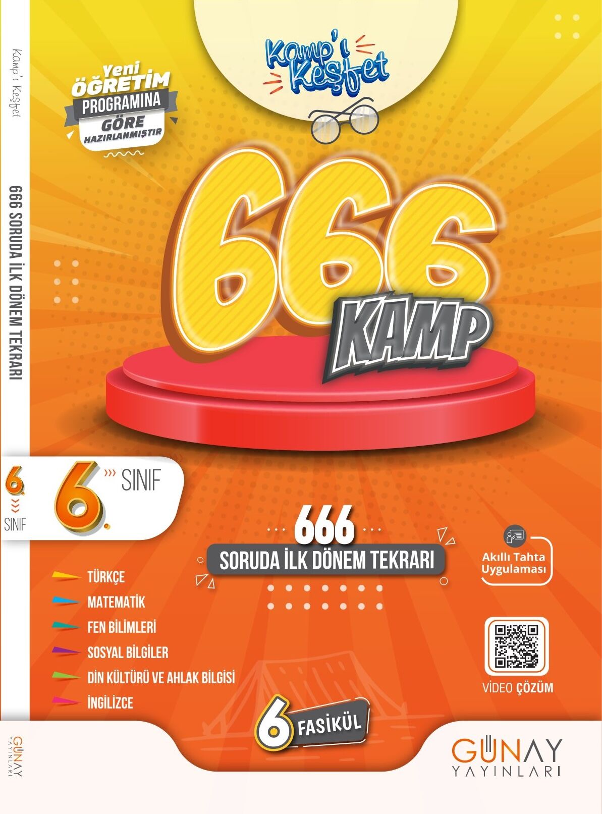 Günay Yayınları 6. Sınıf 666 Soruda İlk Dönem Kamp Kitabı