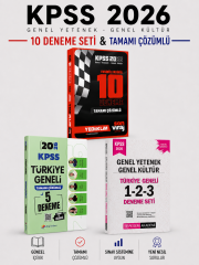 Yediiklim 2026 KPSS Tüm Dersler GKGY 10 Deneme & Pegem + Dizgi KPSS Türkiye Geneli Deneme Seti