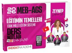 İndeks Akademi 2026 MEB-AGS Eğitimin Temelleri ve Türk Milli Eğitim Sistemi Video Ders Notları İndeks Akademi Yayıncılık