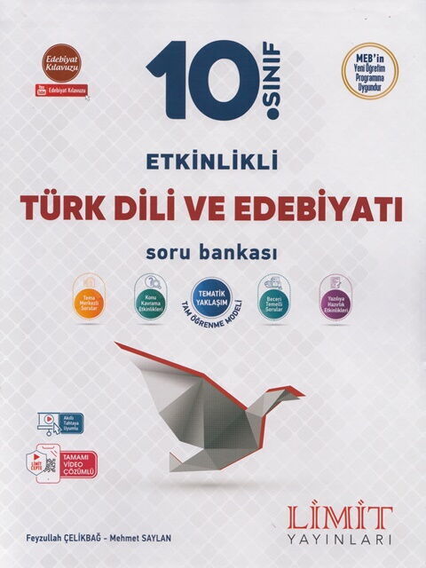 Limit Yayınları 10. Sınıf Türk Dili ve Edebiyatı Etkinlikli Soru Bankası