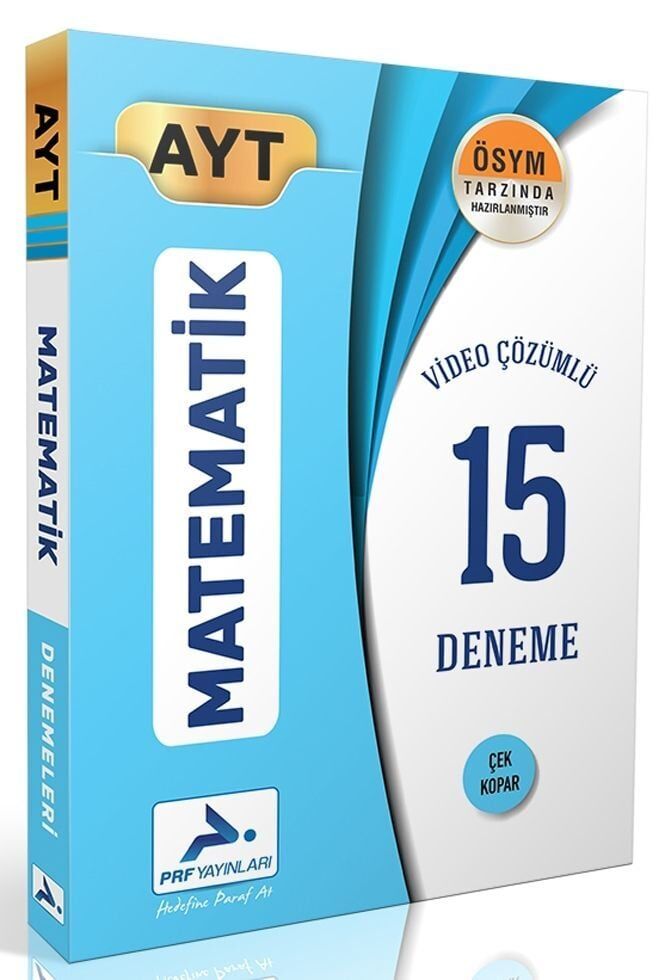 Paraf Yayınları AYT Matematik Video Çözümlü 15 Deneme