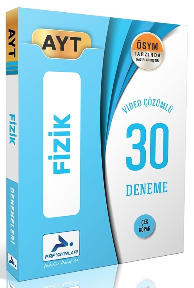 PRF Yayınları AYT Fizik Video Çözümlü 30 Deneme