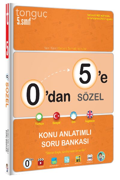 Tonguç 5. Sınıf 0 dan 5 e Sözel Konu Anlatımlı Soru Bankası Tonguç Akademi
