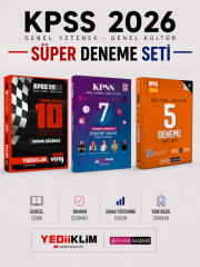 Yediiklim 2026 KPSS Genel Yetenek Genel Kültür 17 Deneme & Pegem KPSS 5 Deneme Seti
