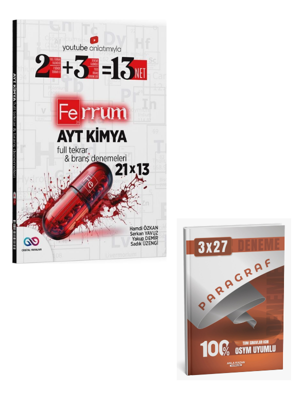 Orbital 2027 AYT Kimya Ferrum 21 x 13 Branş Denemeleri+ Anla Kazan Paragraf