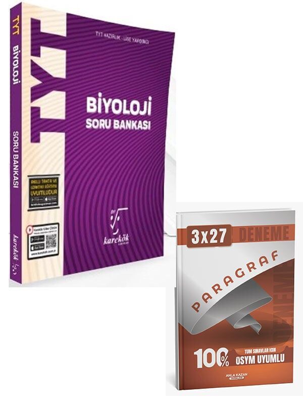 Karekök 2027  TYT Biyoloji Soru Bankası+Anla Kazan Paragraf Deneme