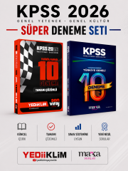 Yediiklim 2026 KPSS GK GY 10 Deneme & Marka KPSS Türkiye Geneli 10 Deneme Seti