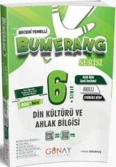 Günay Yayınları 6. Sınıf Din Kültürü ve Ahlak Bilgisi Bumerang 32 Haftalık Denemeler
