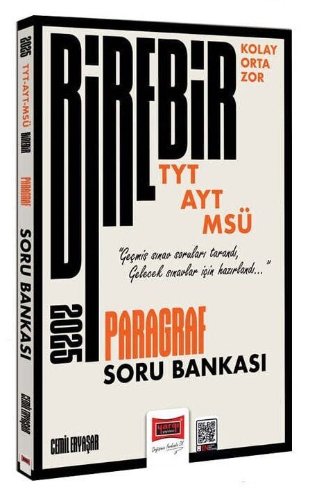 Yargı 2025 YKS TYT AYT MSÜ Paragraf Soru Bankası Birebir Serisi - Cemil Eryaşar Yargı Yayınları