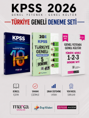 Dizgi Kitap + Marka Yayınları + Pegem Akademi KPSS GK GY Türkiye Geneli Deneme Seti