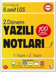 Tonguç 8. Sınıf Tüm Dersler 2. Dönem 1. Yazılı ve 2. Yazılı Notları Tonguç Akademi